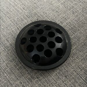 Vintage amethyst Glass Flower Frog | Round Floral Frog | Ikebana